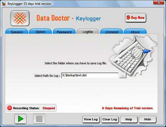 Remote Keyboard Logger Tool