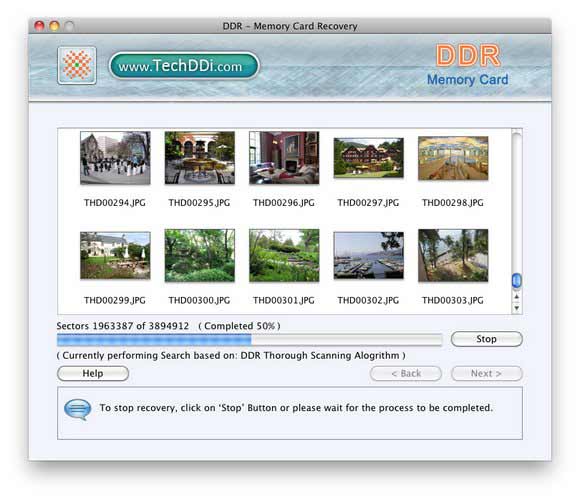 Screenshot of Recover Photos from Memory Card Mac