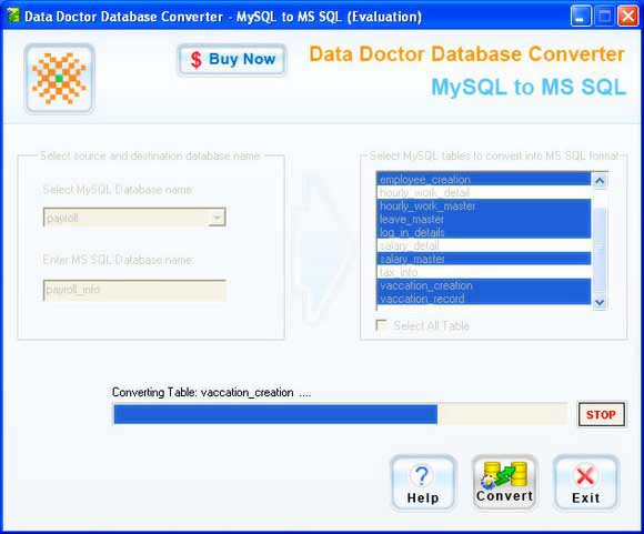 Migrate MySQL to Microsoft SQL Server