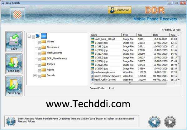 Screenshot of Mobile Photos Recovery Software