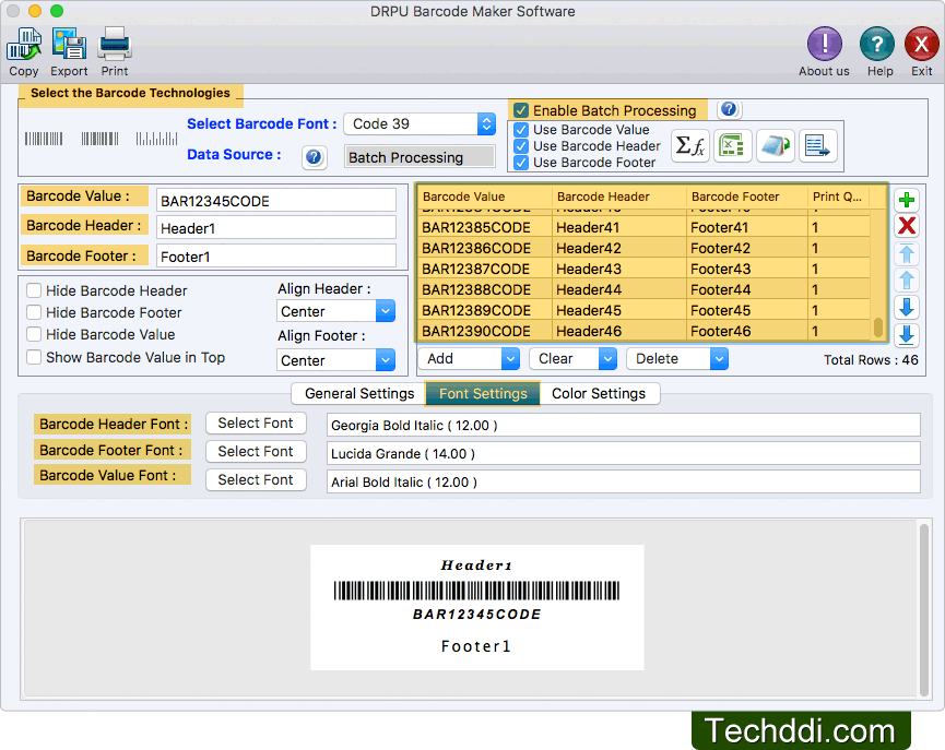 Barcode Generator for Mac OS X