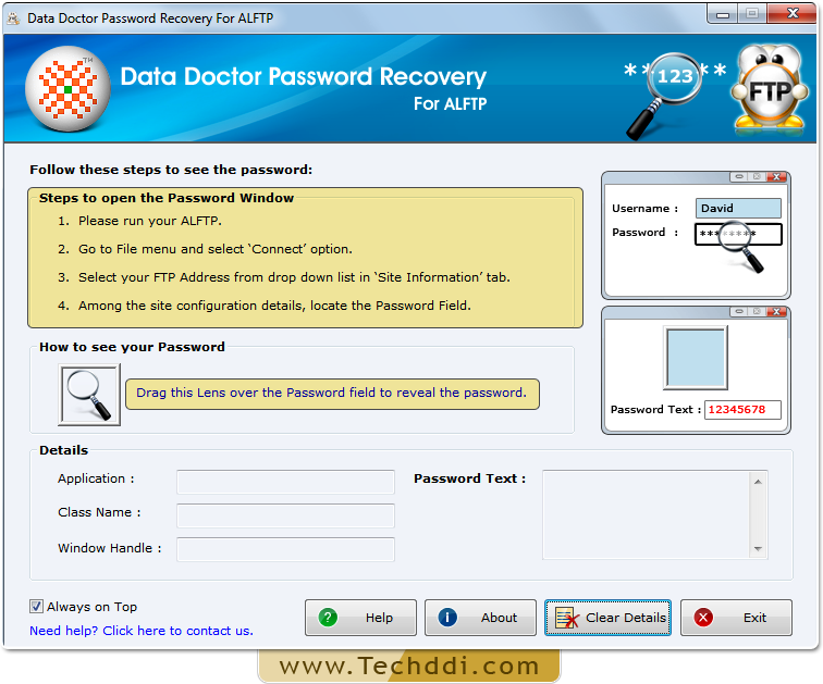 Open Password Recovery For ALFTP
