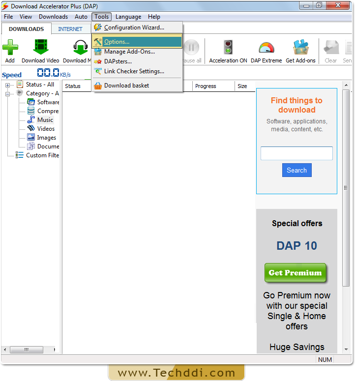 Open Download Accelerator Plus (DAP)