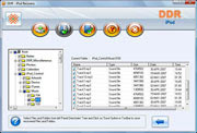 iPod de Software Screenshot van de Terugwinning van gegevens
