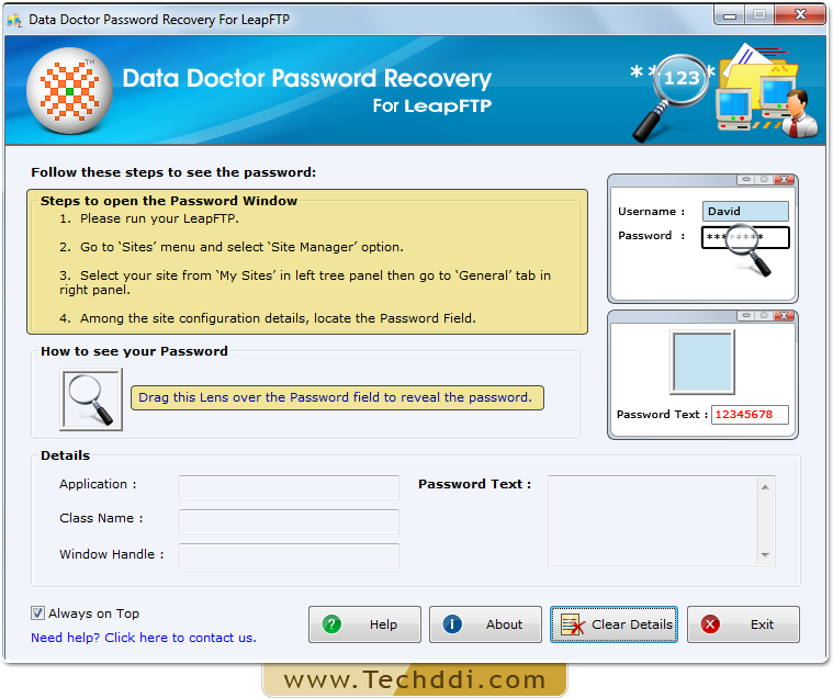 Open Password Recovery For LeapFTP