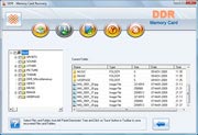 Screenshot del software de la recuperación de los datos de la tarjeta de memoria