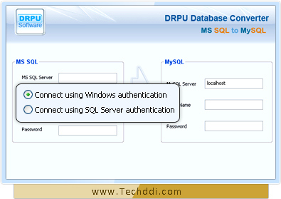 MSSQL zum MySQL Datenbank-Konverter Screenshot