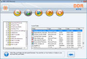 Software Screenshot De la Recuperación De los Datos De la Partición de NTFS