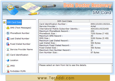Recovery Software for SIM Card