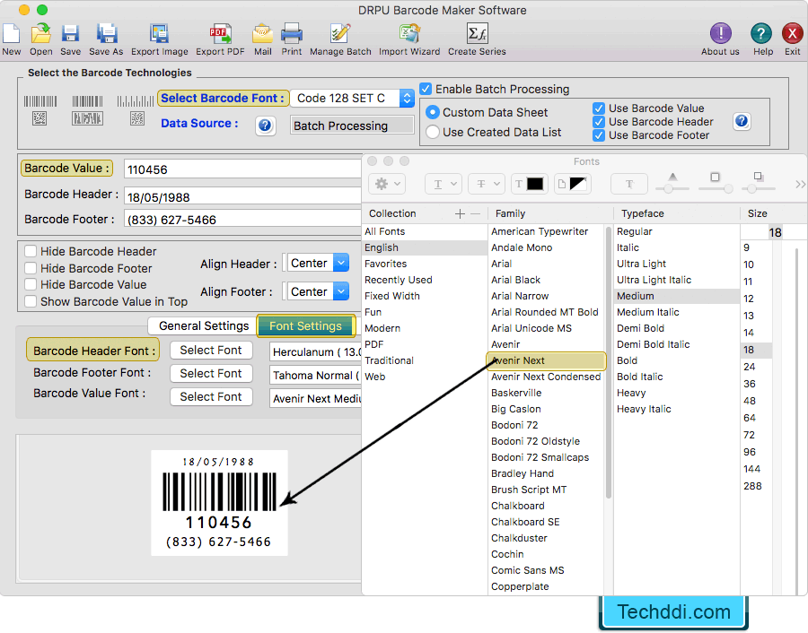 Barcode Label Maker Software (for MAC Machines)