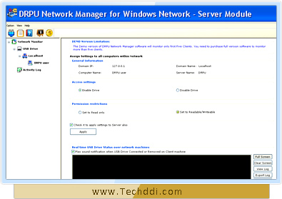 Windows Network Anti Data-Theft Software Screenshot
