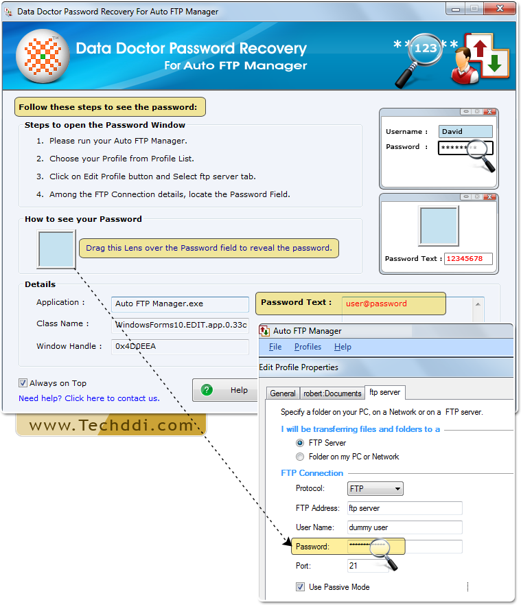 Password Recovery Software For Auto FTP