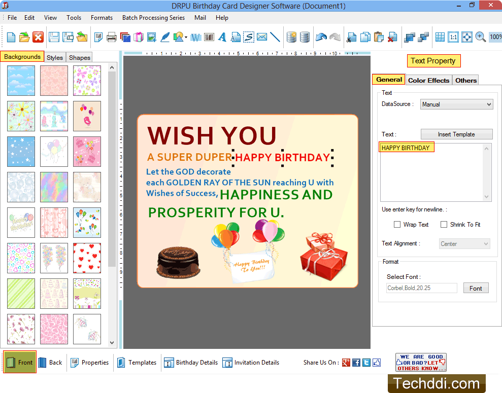 Birthday Cards Maker Software