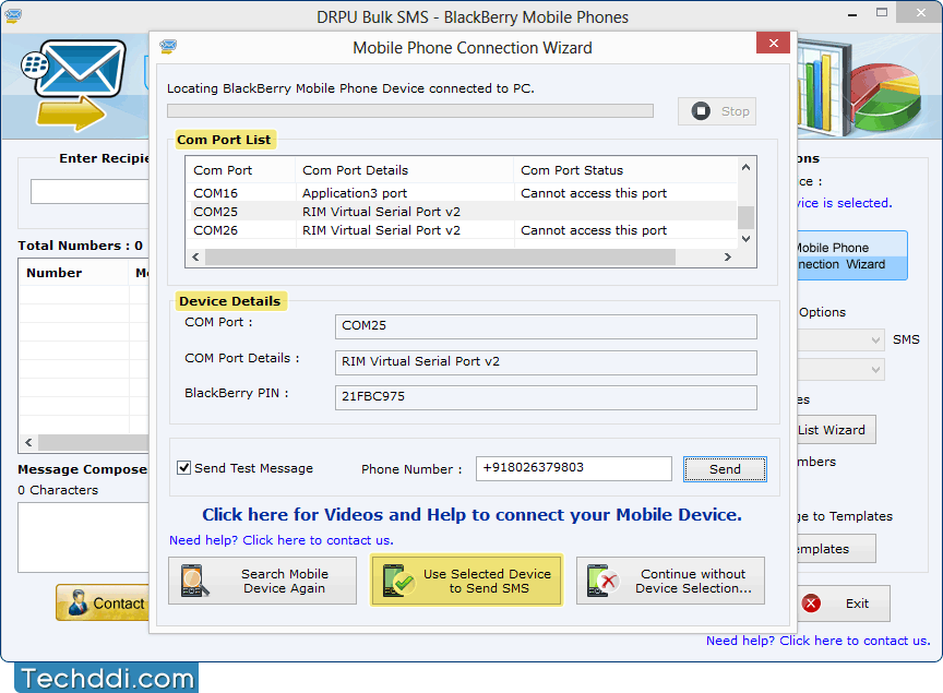 Connect mobile phone with software Connect mobile phone with software