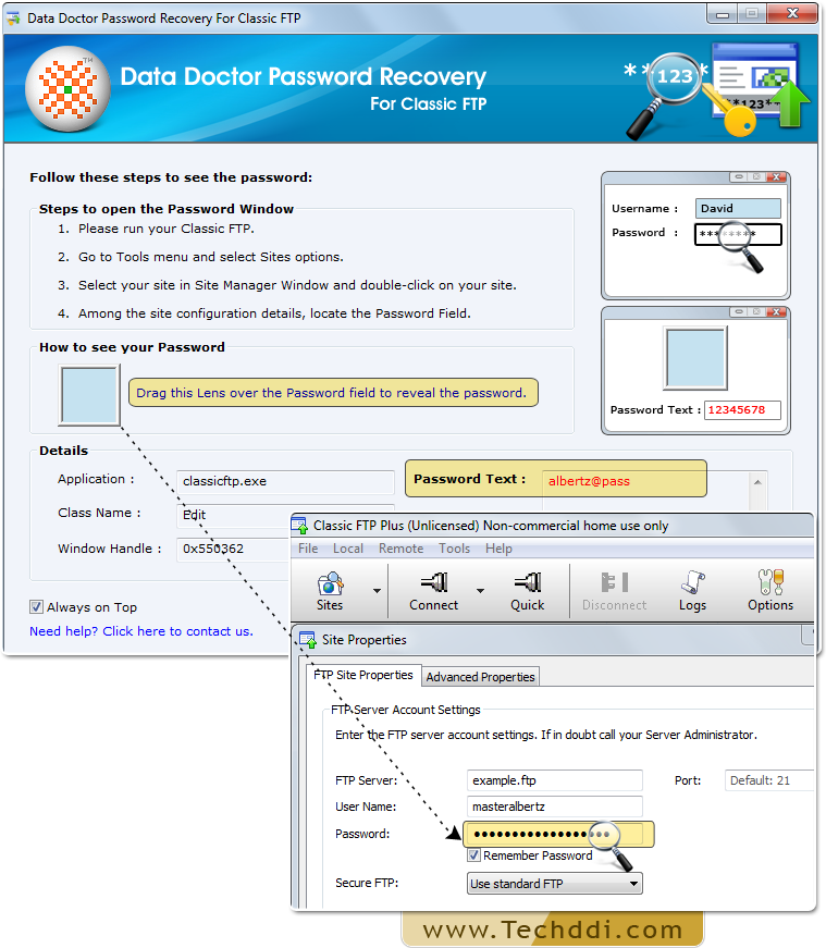 Password Recovery Software For Classic FTP