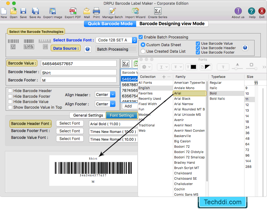 Barcode Label Maker Software (for MAC Machines)