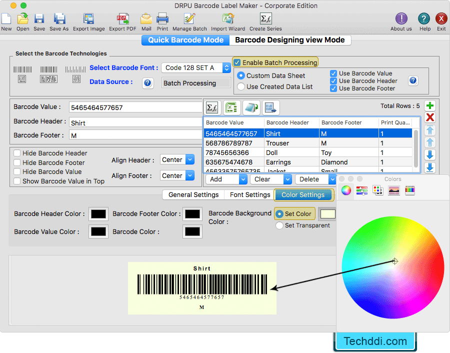 Barcode Label Maker Software (for MAC Machines)