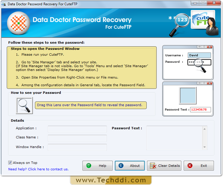 Open Password Recovery For CuteFTP Open Password Recovery For CuteFTP