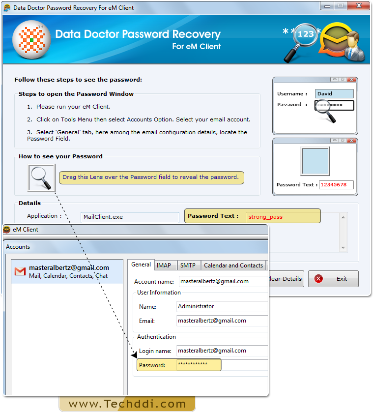 Password Recovery Software For eM Client