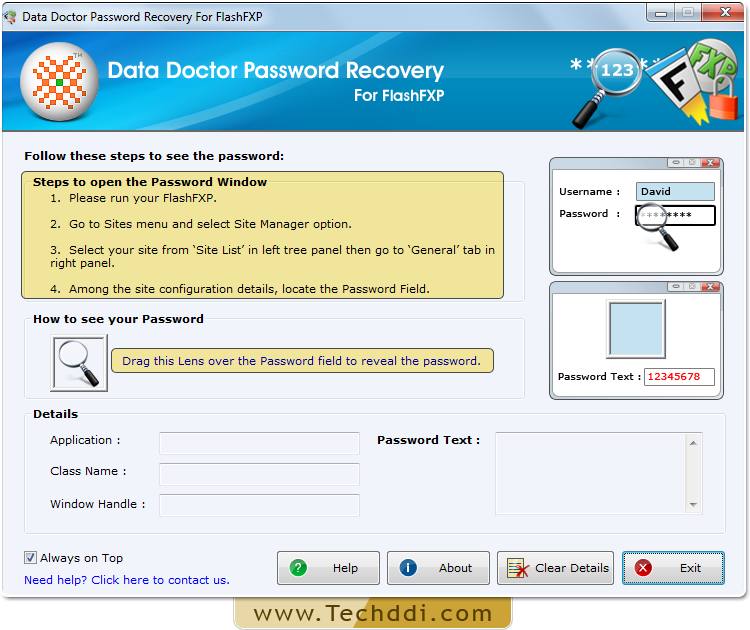 Open Password Recovery For FlashFXP