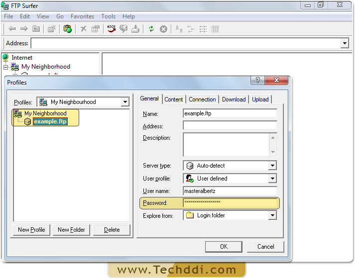 Locate the password field Locate the password field
