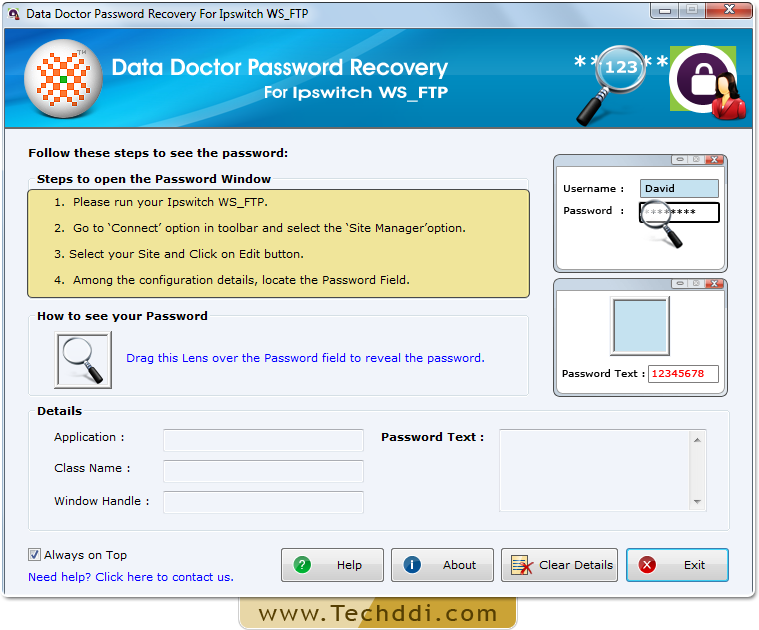 Open Password Recovery For Ipswitch WS_FTP