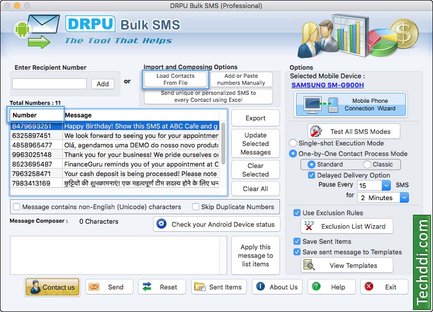 Load contacts from file Load contacts from file