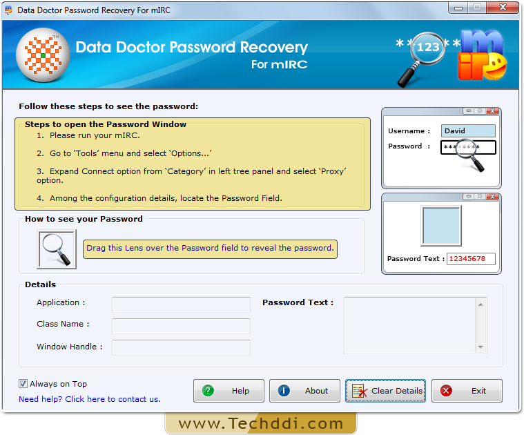 Open Password Recovery For mIRC