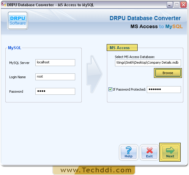 MS Access to MySQL Database Converter