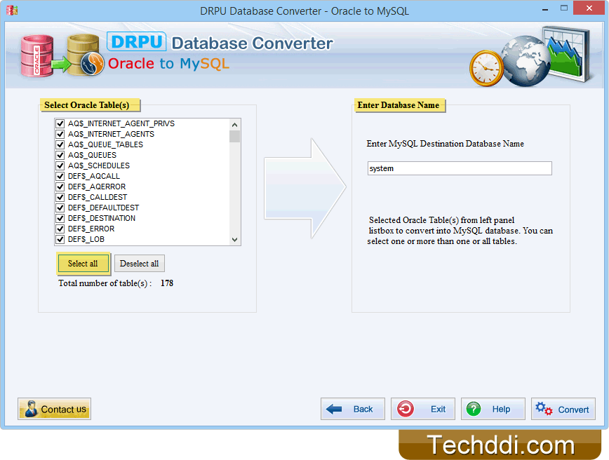 Select Oracle Table(s)