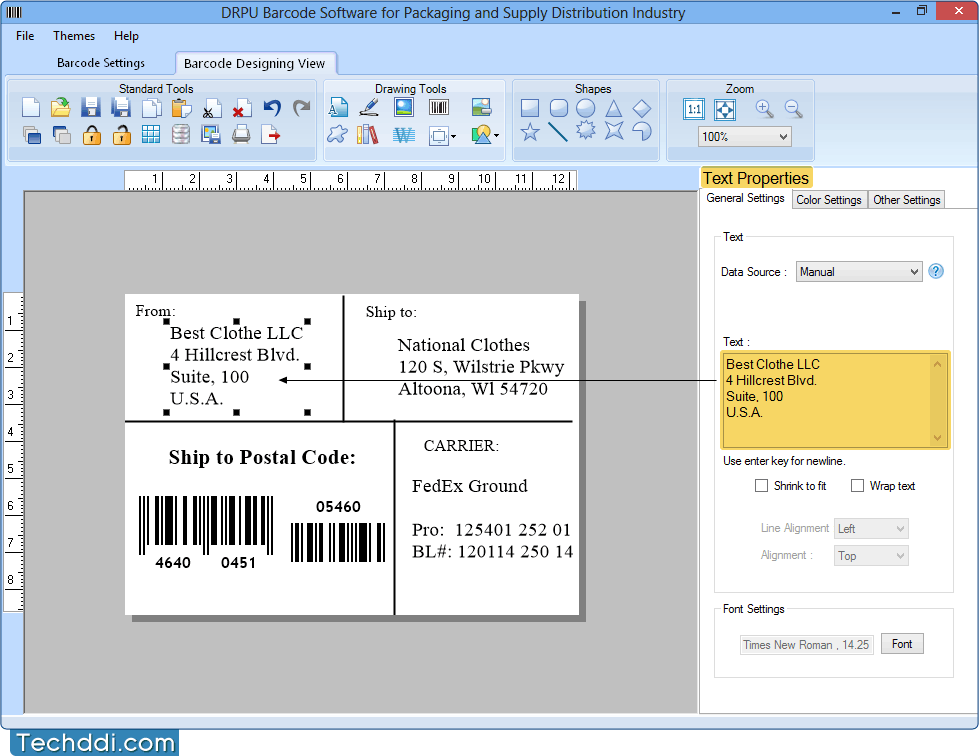 Barcode Software for Packaging Supply and Distribution Industry