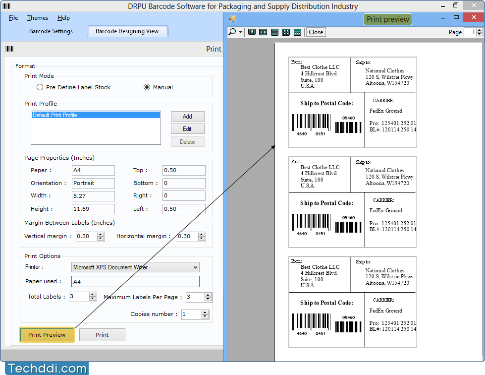 Barcode Software for Packaging Supply and Distribution Industry