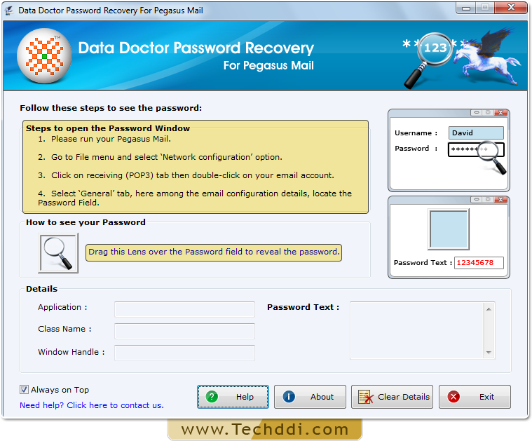 Open Password Recovery For Pegasus Mail Open Password Recovery For Pegasus Mail