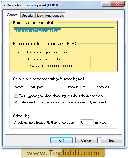 Locate the password field