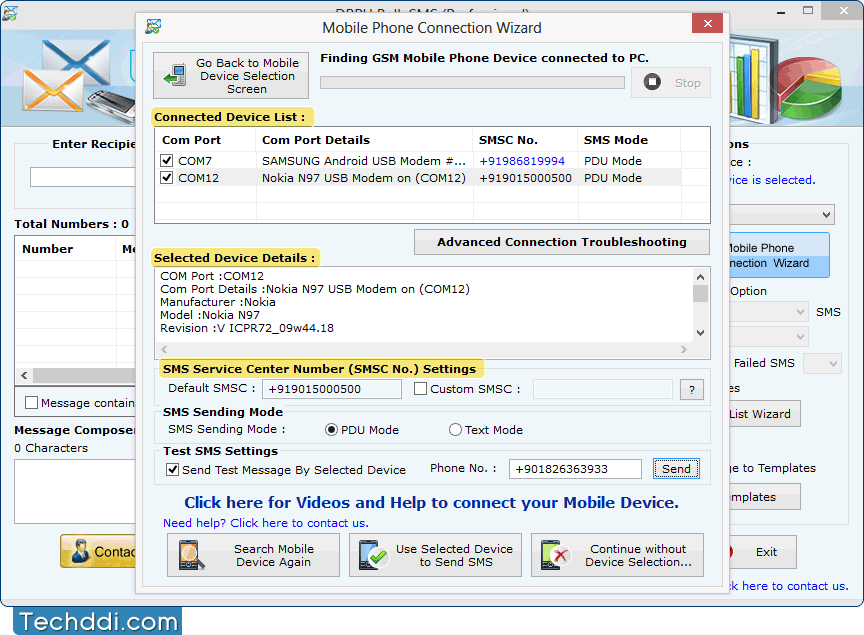 Assistant de connexion du téléphone