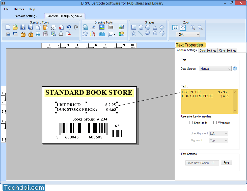 Barcode Software for Publisher and Library