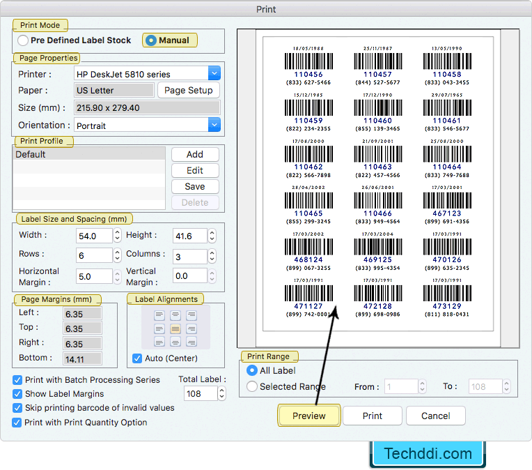 Barcode Label Maker Software (for MAC Machines)