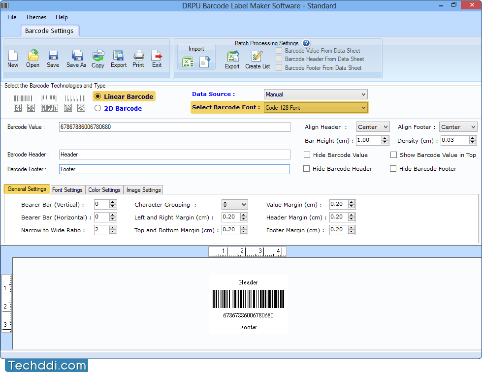 Barcode Label Maker - Standard