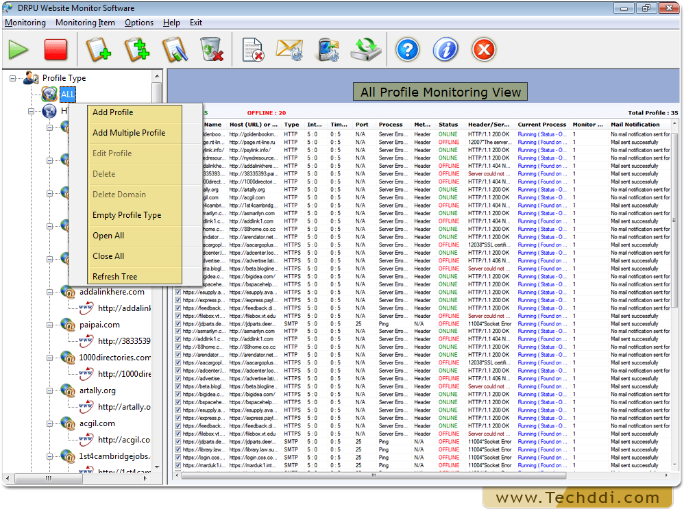 Website Monitoring Tool