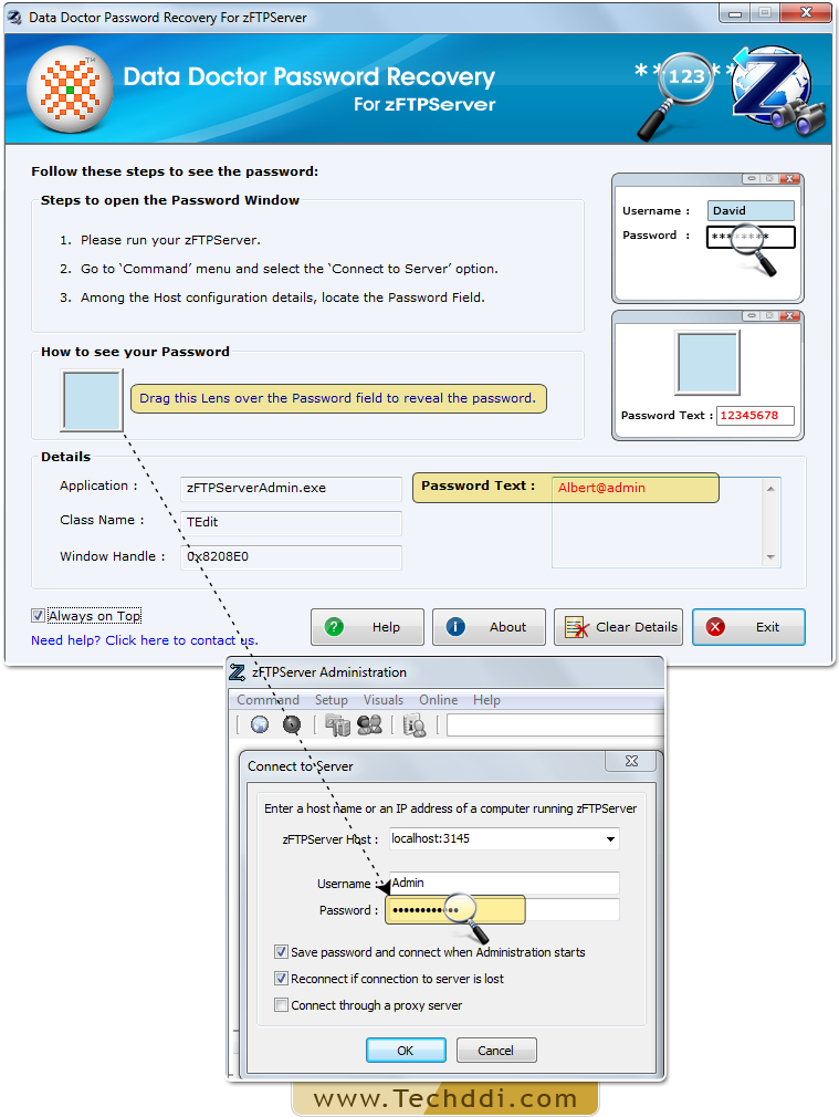 Password Recovery Software For zFTPServer